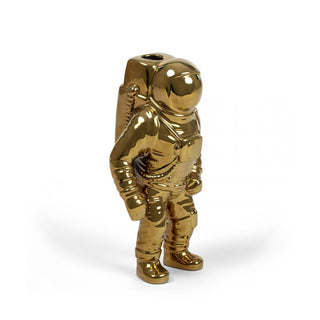 Seletti Cosmic Diner Starman - Jarrón de porcelana Al. 28 cm Oro