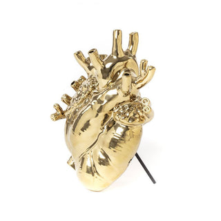 Seletti Vaso Love in Bloom in Fibra di Vetro H25 cm Gold