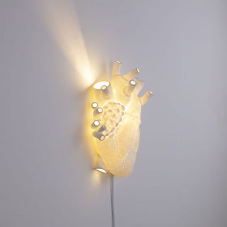 Seletti Wall Lamp Heart Lamp in Porcelain H32 cm