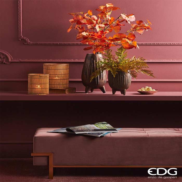 EDG Enzo de Gasperi Pouf in velluto rettangolare 120 cm Varie colorazioni