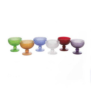 Fade Set 6 Tusany Arlecchino ice cream cups Multicolor glass 30cl