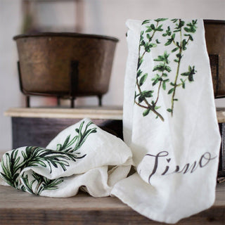 Simple Day Set 4 Assorted Spices Linen Tea Towels 50x68 cm