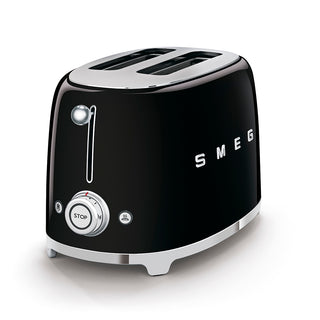 Smeg Toaster 2 Slices Black 50s Style TSF01BLEU