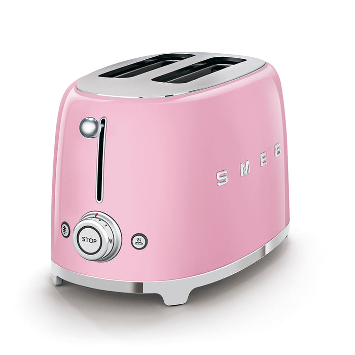 Smeg Toaster 2 Slices Pink 50's TSF01PKEU