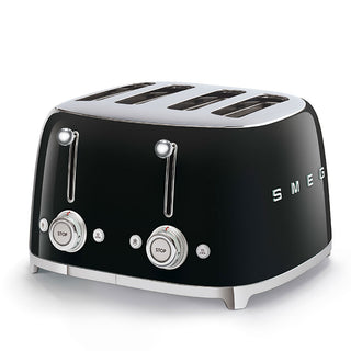 Smeg 4x4 Toaster Black 1950s TSF03BLEU