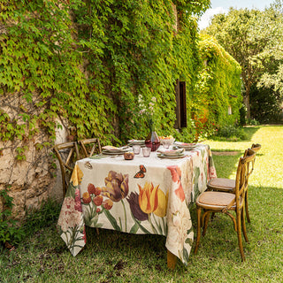 The Napking Tablecloth Garden Eden 110x110 cm in Linen