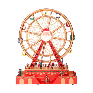 Timstor Ferris Wheel Carousel Animated Santa Claus 38 cm