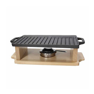 Tognana Grill Plate with Fusion Taste Wood Base 37x23 cm