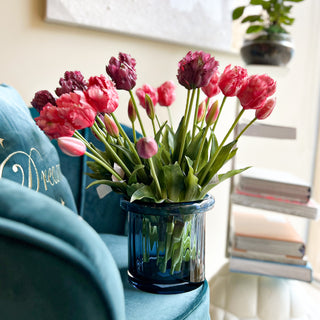EDG Enzo de Gasperi Bouquet of Pink Parrot Tulips 40 cm