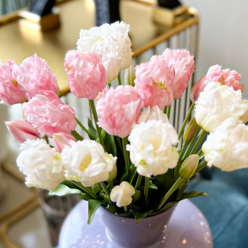 Bouquet tulipani artificiali fucsia - EDG Enzo de Gasperi