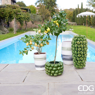 EDG Enzo de Gasperi Chakra Vase Lemons Green H19 D28 cm