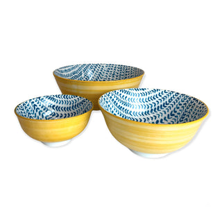 Villa Altachiara Set 3 Cetara Ceramic Bowls