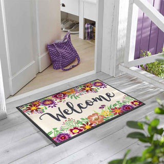 Wash + Dry Welcome Alfombra Blooming 50x75 cm