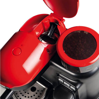 Ariete Macchina da Caffè Espresso con Macinacaffè Rosso