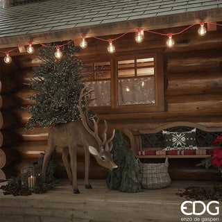 EDG Enzo de Gasperi Ciervo Base para árbol de Navidad H 140 cm Natural
