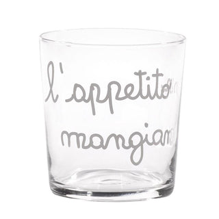 Simple Day Set 6 Bicchieri Acqua L'Appetito Vien Mangiando 35,5 cl