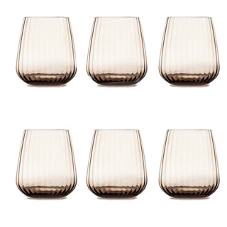 Feeling Set of 6 Water Glasses from the Opium Rosa collection