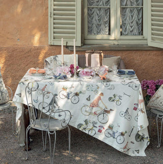 Tessitura Toscana Bikers Tablecloth in Cotton 170x270 cm