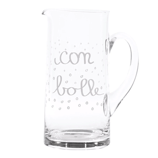 Simple Day Glass Pitcher With Bubbles 1.2 Lt