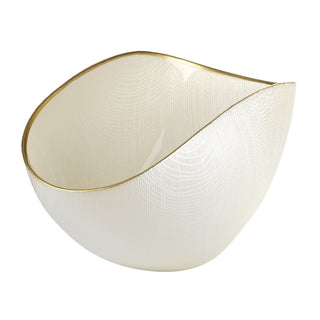Onlylux Burano Cup Pearl White Gold Thread 28x14 cm