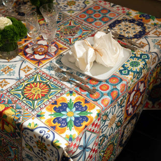 Tessitura Toscana Telerie Tablecloth Camastra 170x270 cm in Cotton