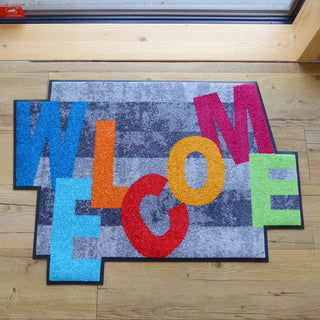 Crazy Welcome wash dry carpet 60x85 cm
