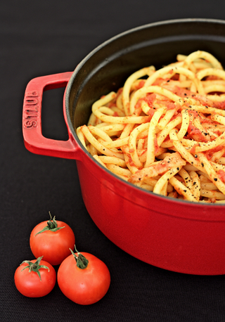 Staub Cocotte tonda 28 cm Rosso Ciliegia