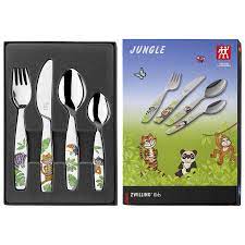 Jungle Zwilling 4-piece children's cutlery set 18/10 stainless steel