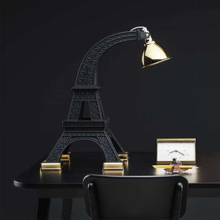 Qeeboo Table Lamp Paris M Black and Gold