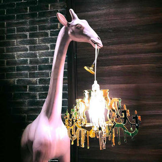 Qeeboo Lampada da Tavolo Giraffa Innamorata XS Nero 100 cm