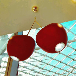Qeeboo Matt Red Cherry Ceiling Lamp
