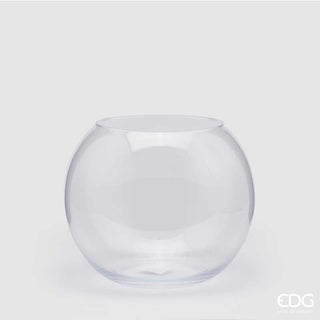 EDG Enzo De Gasperi Esfera de vidrio Florero D 28cm