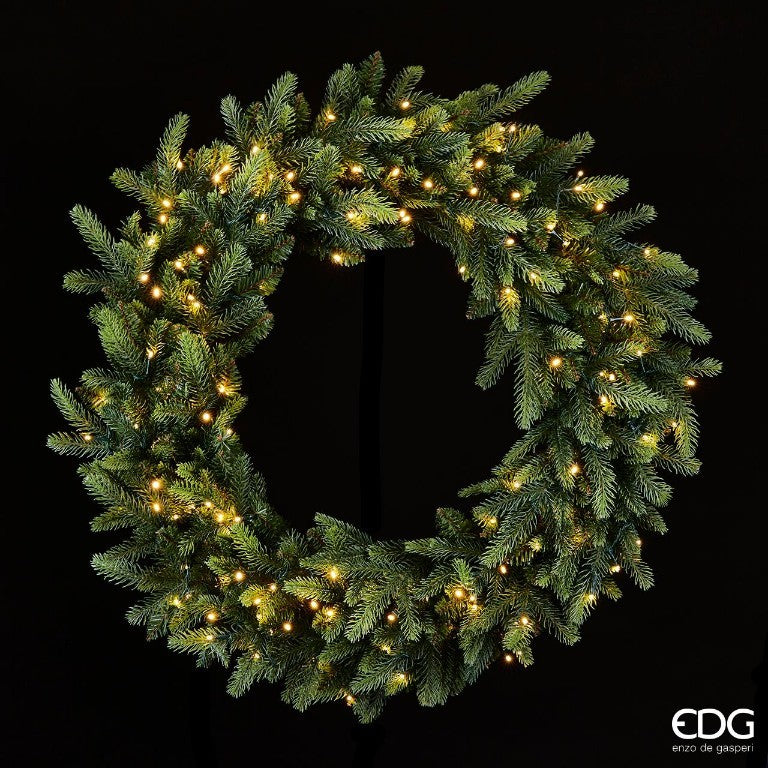 EDG Enzo De Gasperi Corona Ghirlanda 3D Con Luci Led D90 cm - Le Gioie EDG Enzo De Gasperi Corona Ghirlanda 3D Con Luci Led D90 cm - Le Gioie