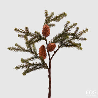 EDG Enzo De Gasperi Pine Branch With Pine Cones H74 cm