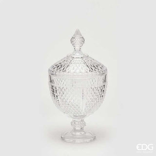 EDG Enzo De Gasperi vaso porta peladillas de cristal 29 cm