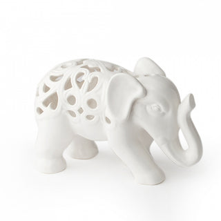 Hervit Elefante in Porcellana Traforata 21 cm