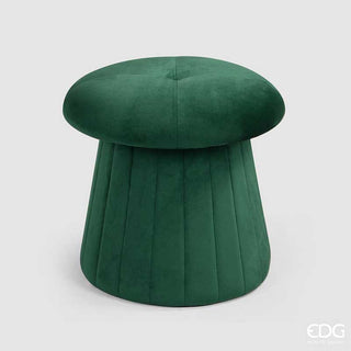 EDG Enzo De Gasperi Pouf in Green Velvet H45 cm