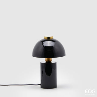 Lámpara EDG Enzo De Gasperi Glossy Mushroom H32 cm Negro