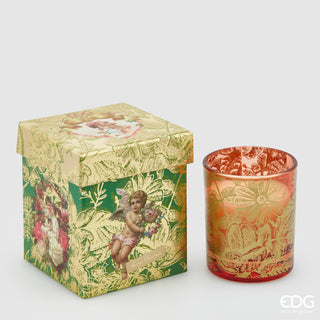 EDG Enzo De Gasperi Glass Candle with H9 Gold Music Box