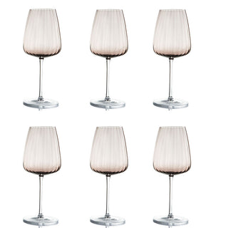 Feeling Service 6 Wine Tasting Glasses Opium Rosa collection 55 cl
