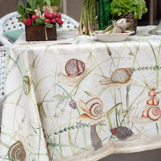 Tessitura Toscana Filoderba tablecloth in pure linen