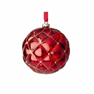 Hervit Red Chester esfera de cristal 15 cm