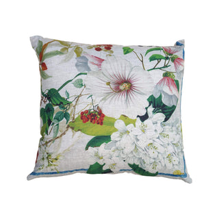 Tessitura Toscana Telerie Hibiscus Linen Cushion and Pillowcase 55x55 cm