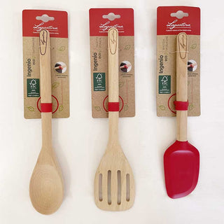 Lagostina Ingenio Eco juego de 3 utensilios de madera