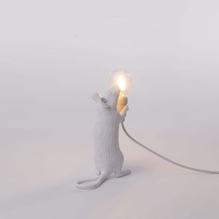 Lámpara de pie Seletti Mouse de resina Alt. 14,5 cm