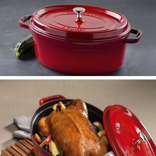 Staub Cocotte Ovale 31 cm Rosso ciliegia