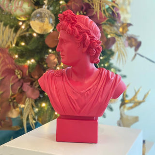 Lamart Palais Royal Bust Apollo Rubin Red H50 cm