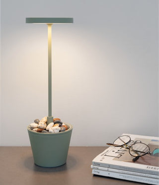 Zafferano Table Lamp Poldina Reverso Dark Gray H35 cm