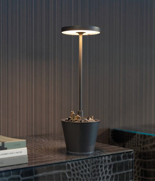 Zafferano Table Lamp Poldina Reverso H35 cm Corten