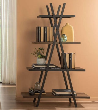 L'Oca Nera Bookcase in melamine-faced MDF H145 cm